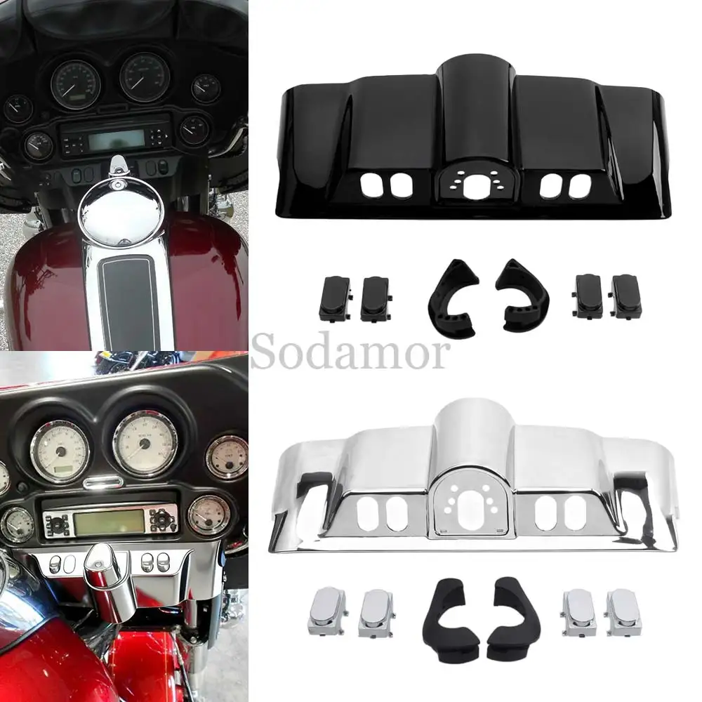 Front Switch Panel Cover Accent Inner Fairing Cap Kit For Harley Touring Electra Glide Ultra Classic FLHTCU/I 1996-2013 Parts