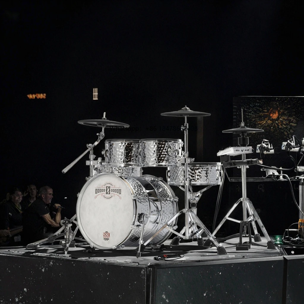 

PDX 880 Professional High Quality All-Metal Premium Electronic Drum Kit Durable Set Custom Metal Hand Hammered Hand Percussion