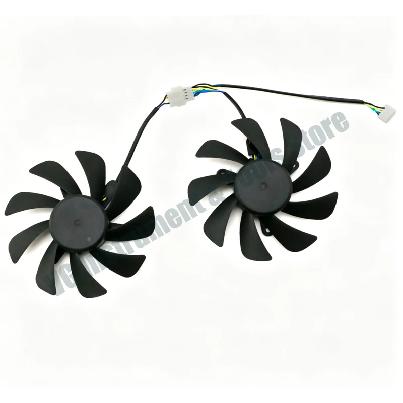Ein Paar Lüfter, die für Lenovo RTX 2060, 2060s, 2070 All-in-One-Grafikkarten geeignet sind, leiser Lüfter mit Temperaturregelung – Detail 2