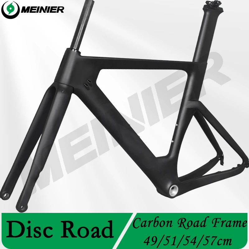 Newset Ultralight carbon road bike frame 700C Carbon Disc Road Frameset 49/51/54/57cm