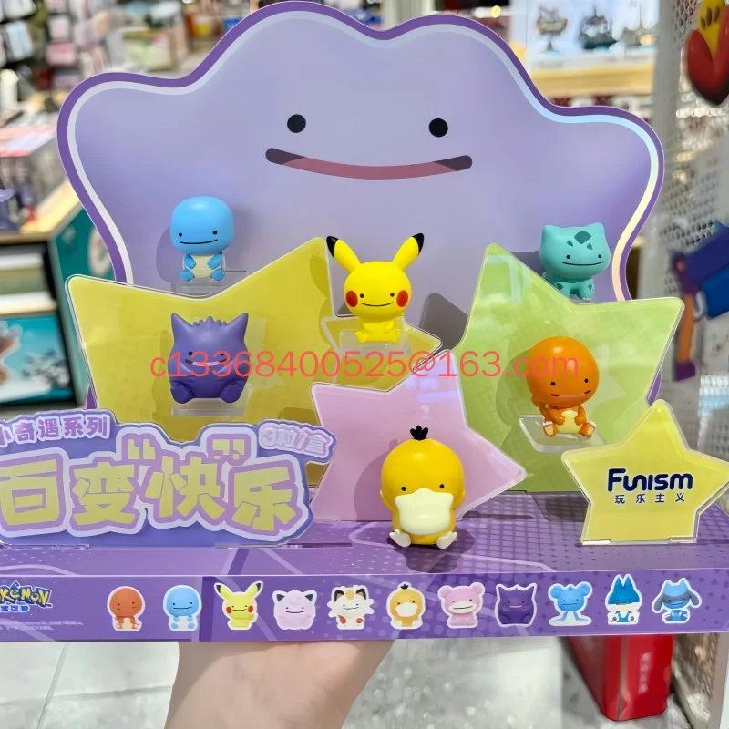 Genuine Funism Pokemon Ditto Blind Box Figure Adorable Anime Character Collectible Trendy Desktop Display Ornament Birthday Gift