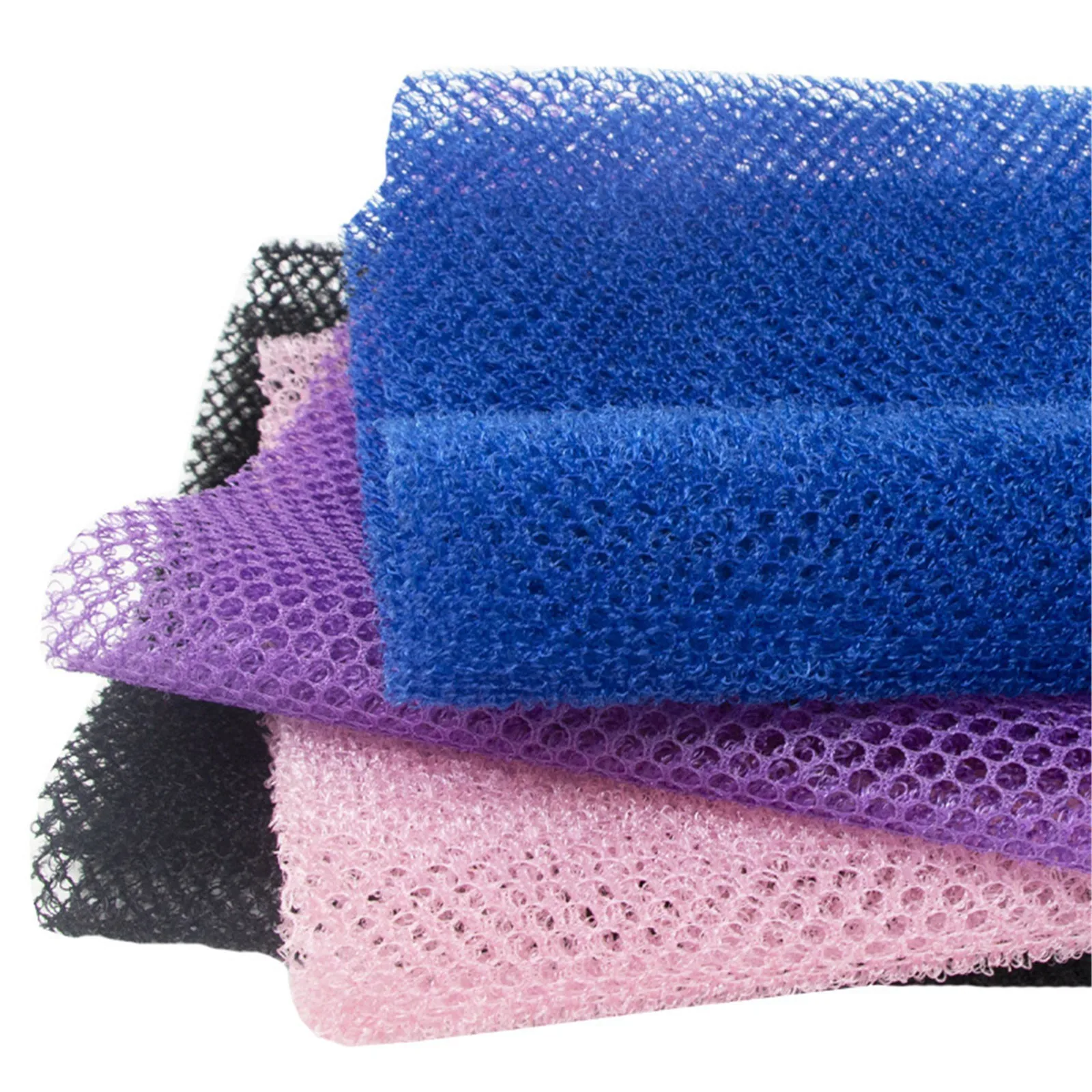 African Exfoliating Sponges Towel Mesh Bath Scrub Washcloth Double Side Wash Bath For Smooth Skin Back Shower Scrubb view 5