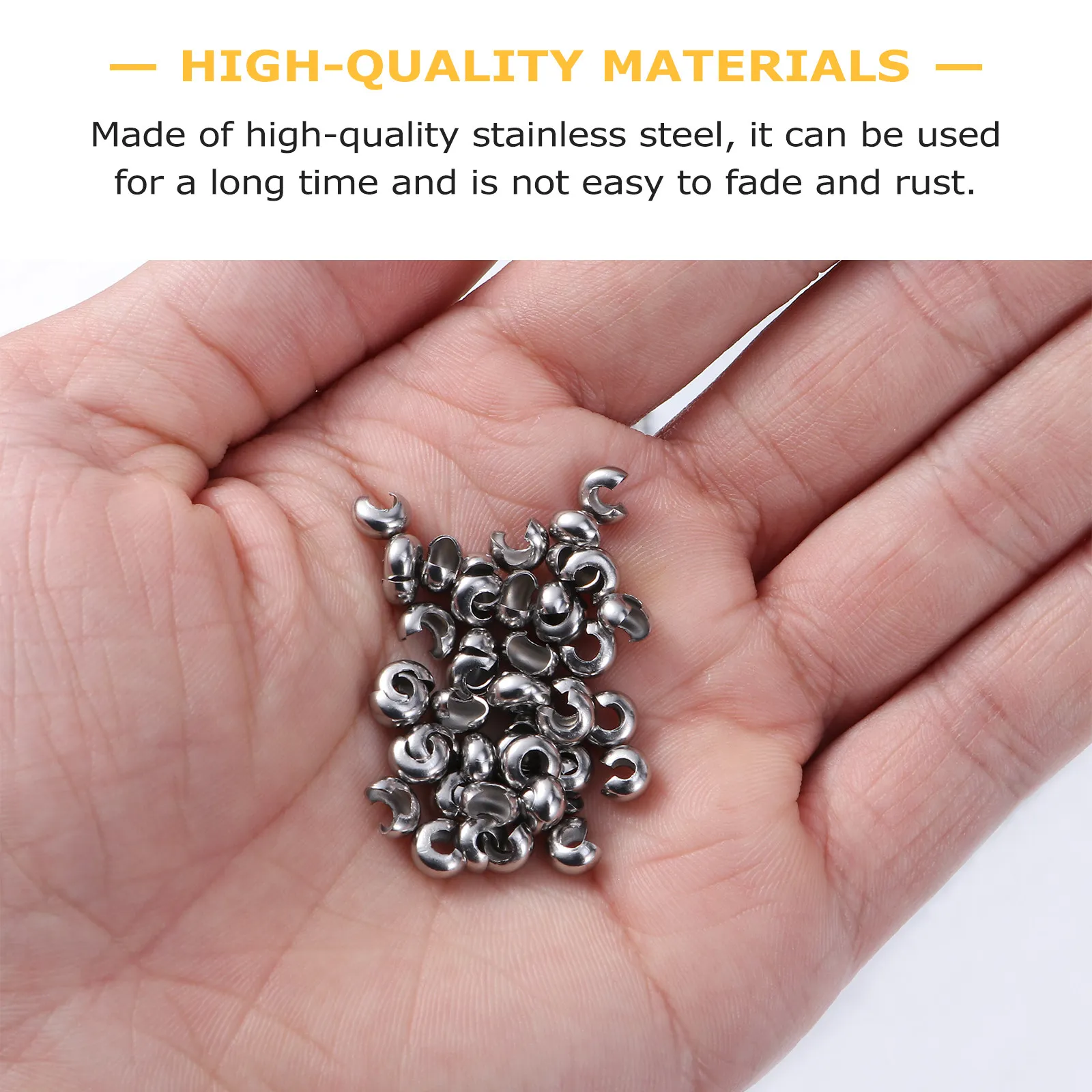 

200Pcs Stainless Steel Bracelet Buckles Rust Resistant DIY Jewelry Hooks for Necklace Bracelet Keychain Connector Accessories