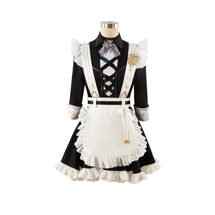 لعبة نو: أزياء كرنفال إيدن التأثيرية للهالوين وعيد الميلاد لعب الأدوار الهزلية الجديدة 2025 زي الخادمة حديثًا زي الخادمة