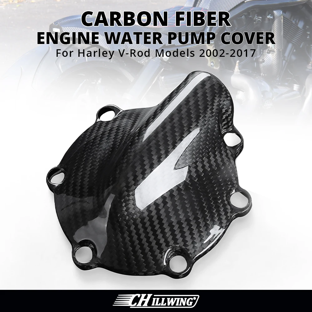 

Fit For Harley V-Rod VROD VRSC Night Rod VRSCDX Muscle VRSCF VRSCAW VRSCA 2002-2017 Carbon Fiber Engine Water Pump Guard Cover