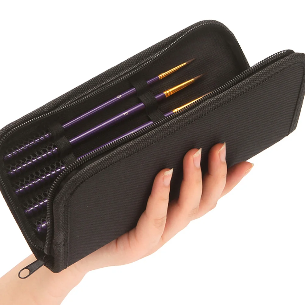 

1Set Wooden Bristle Oil Painting Brush Set for Watercolor Acrylic Long Handle Stencil Painting Supplies Wooden Bristle