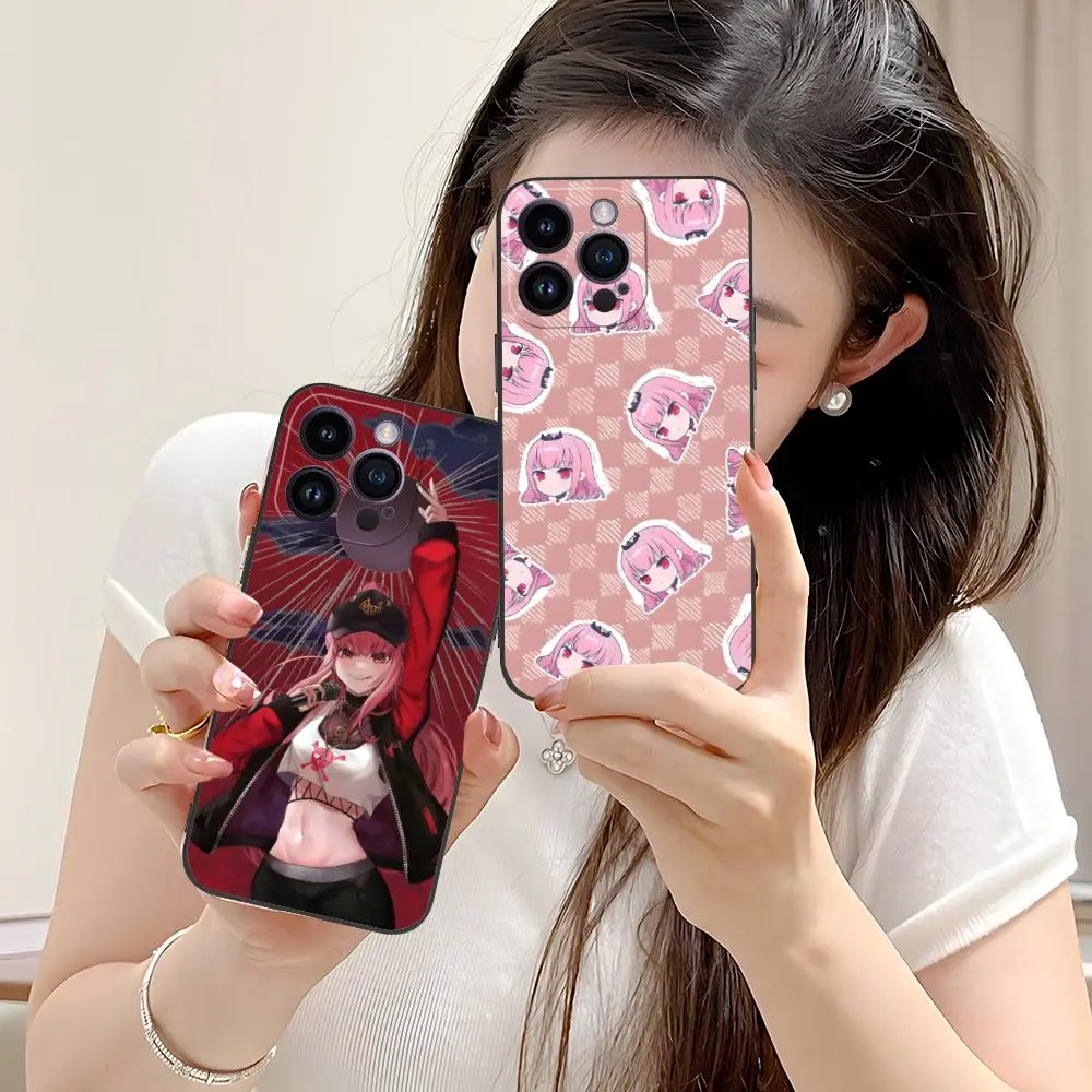

Anime Mori Calliope Mobile Phone Case for iPhone 17 16 15 14 13 12 11 X XR XS 8 7 Air Pro Max Plus Mini Colorful Cover Cover