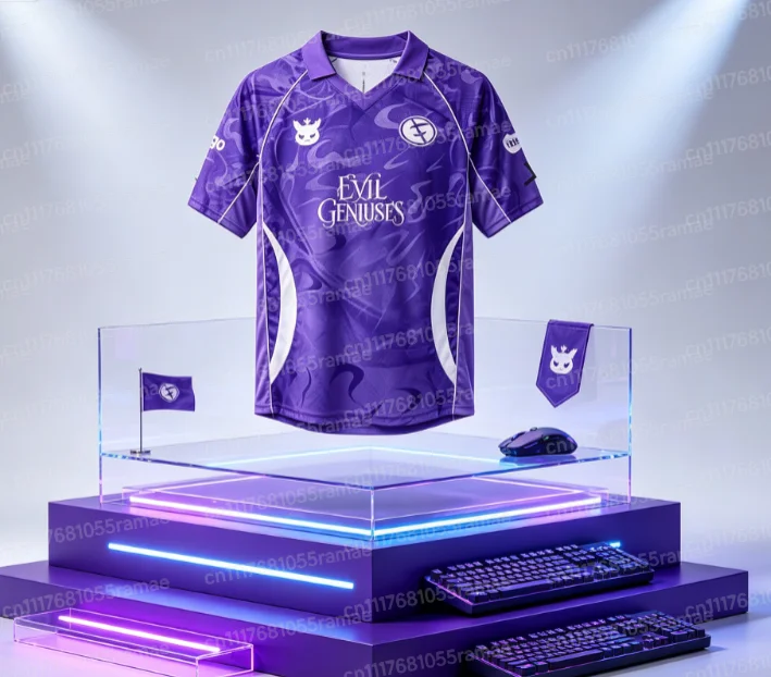 2026 Evil Geniuses ESports Club Team Trikot T-Shirt Digitaldruckmuster Valorant LOL Csgo Kurzarm-T-Shirt Familien-Matching – Detail 4