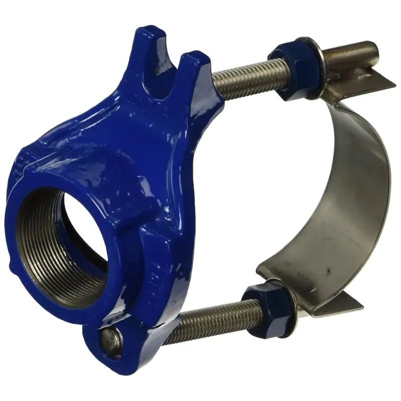 ISO2531 EN545 PVC/HDPE Pipe Saddle Clamps Hot Sale Construction Repair Clamp Pipe Fittings