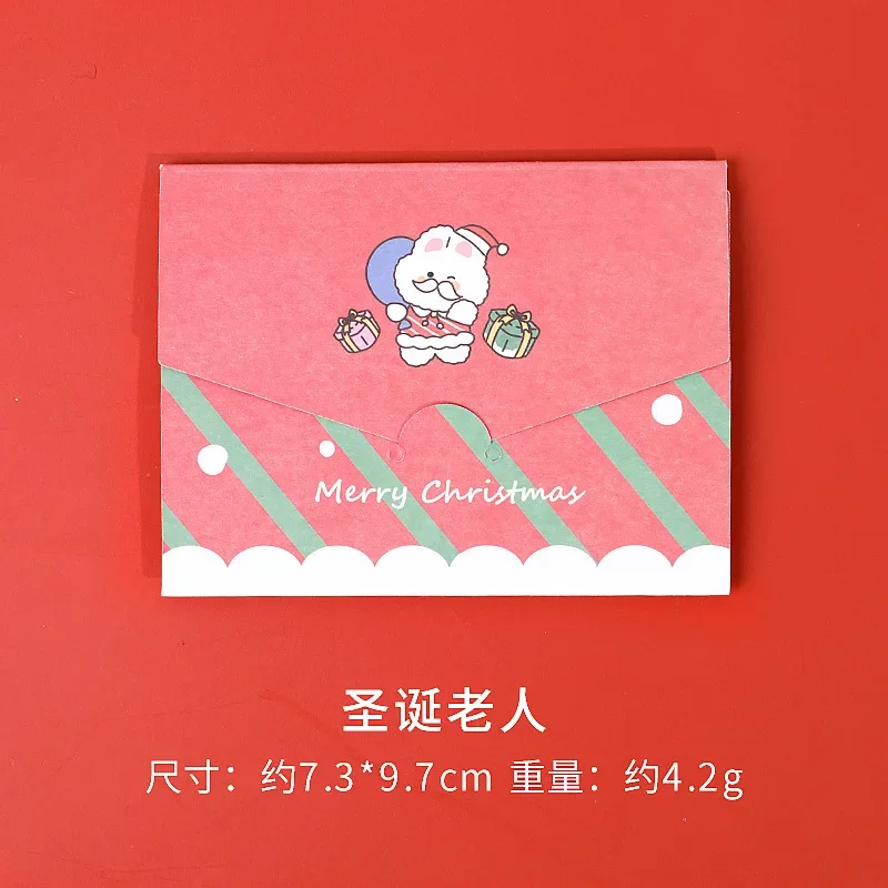 20/10pc Cartoon Merry Christmas Cards Happy New Year Note Card Greetings Postcard Gift Box Wrapping Decor Package Insert