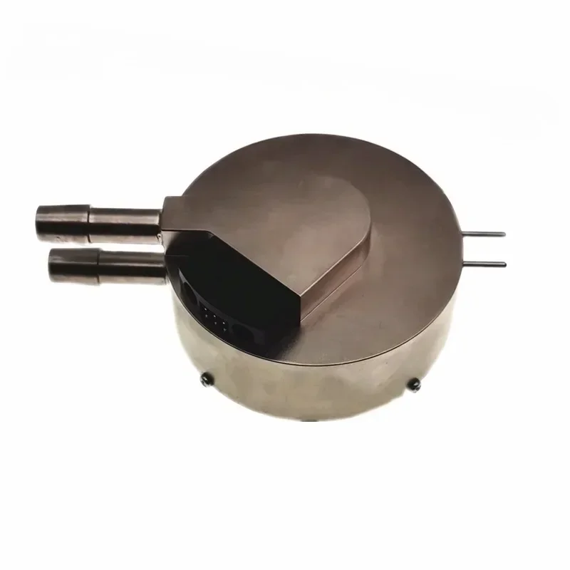 Cone-plate viscometer sample cup with temperature interface