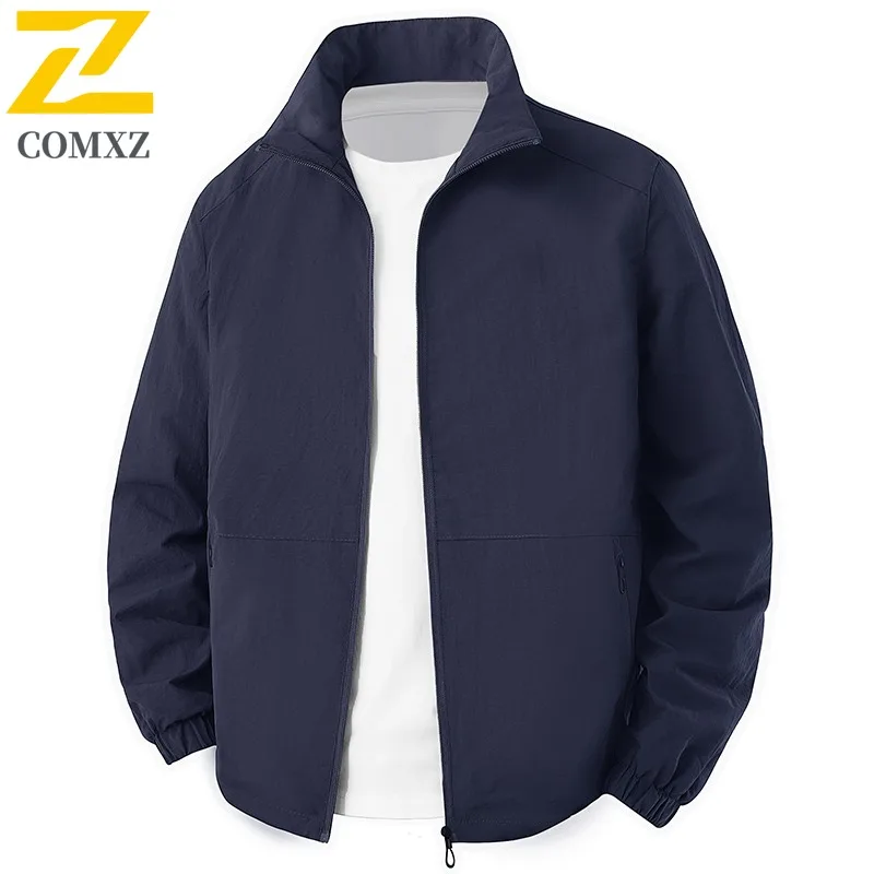

COMXZ Men Outdoor Leisure Jacket Winter Parka Fleece-Lined Thickened Puffer Coat Waterproof Windproof Thermal Street Outerwear