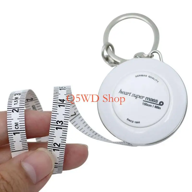 Q5WD 60inch Soft Tape Measure Double Scale Body Sewings Flexible Ruler for Weight Loss