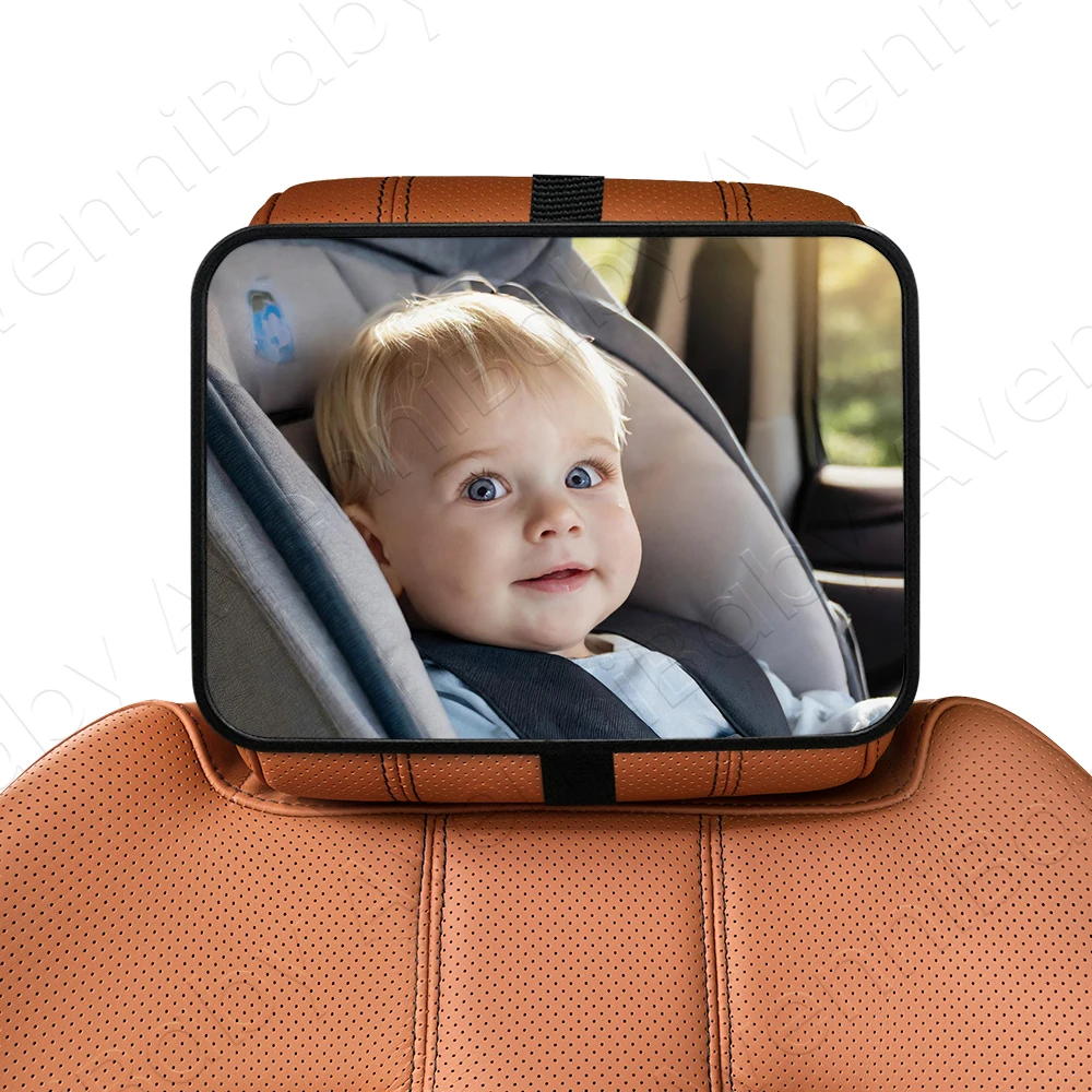 1pc Shatterproof Baby Car Mirror Car Safety Seat Rearview Mirror, Easy Install, Universal Fit