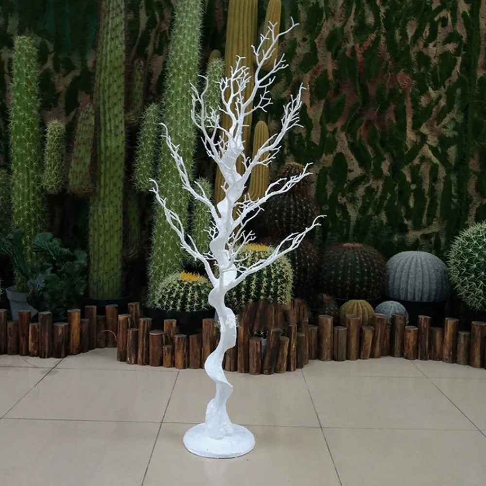 80cm/120cm 10pcs/5pcs Wedding Table Centerpiece Decor Tree Twisted Trunks Fake White Brown Tree Trunk
