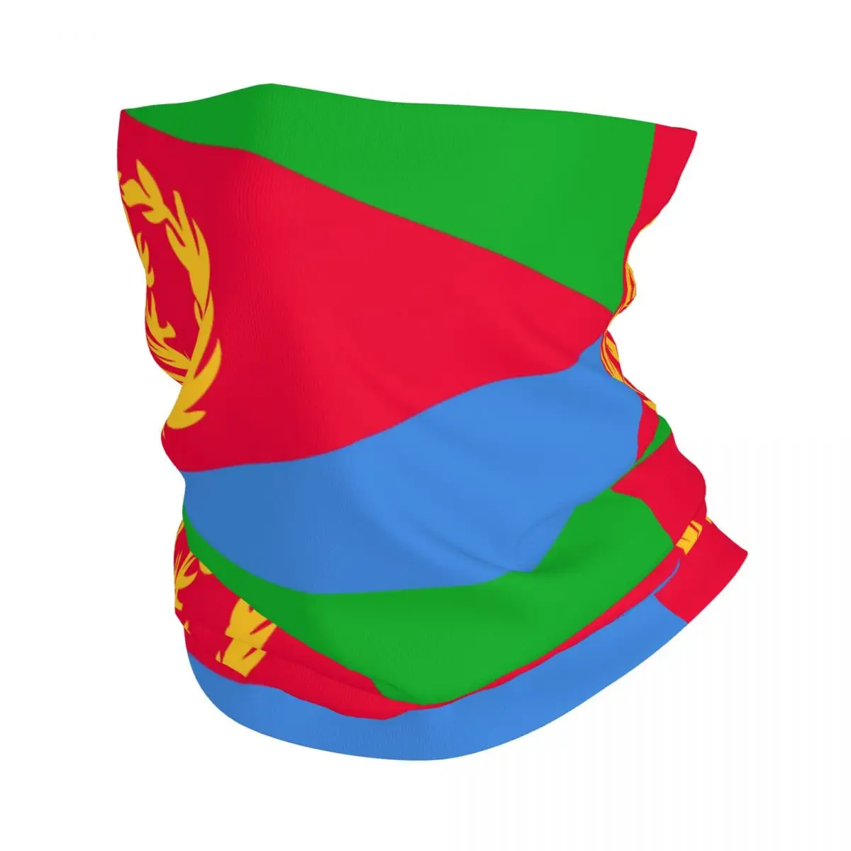 Eritrea Flag Bandana Neck Gaiter Windproof Face Scarf Cover Women Men Headband Tube Balaclava