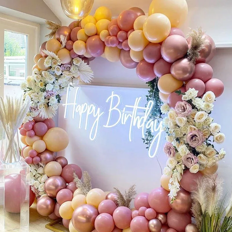 Arco de hierro forjado para bodas al aire libre Mori, puerta redonda para flores, fondo de escenario, soporte de flores semicircular de doble poste, decoración.