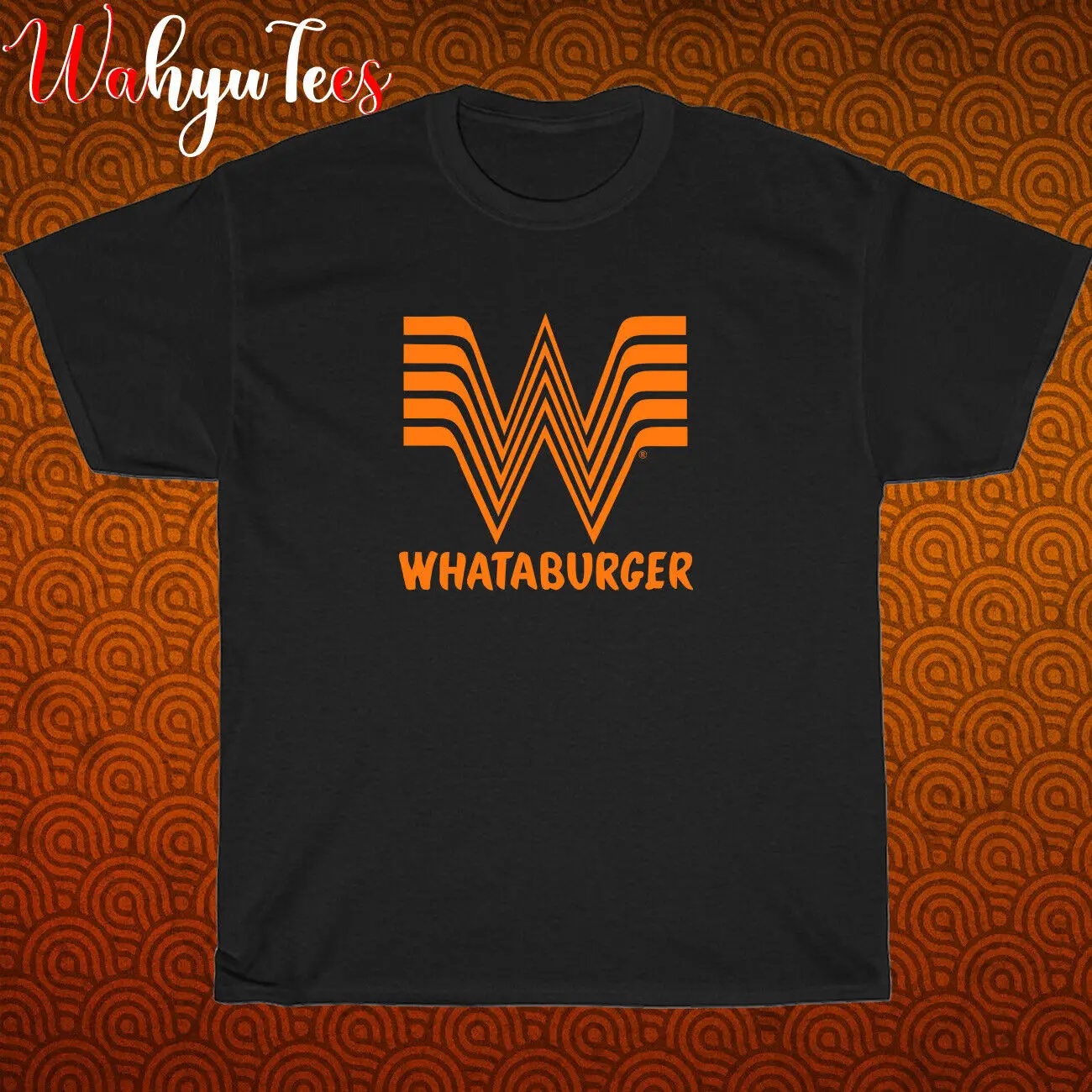 New Shirt Whataburger Burgers RestaurantLogo Black/Navy/White T-Shirt Size S-5XL