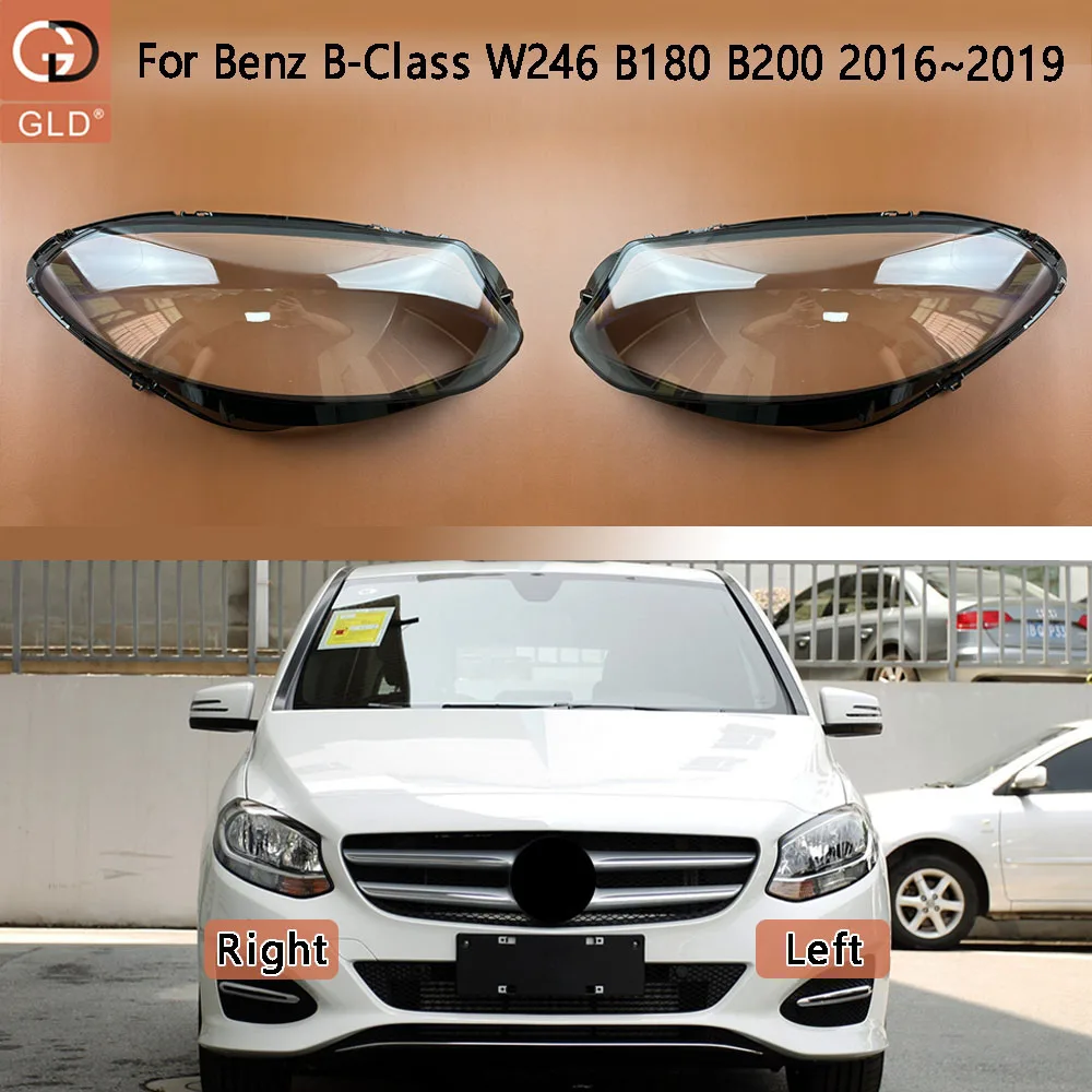 

Для Mercedes-Benz B-Class W246 B180 B200 2016 2017 2018 2019, абажур, крышка фары, маска, абажур из плексигласа