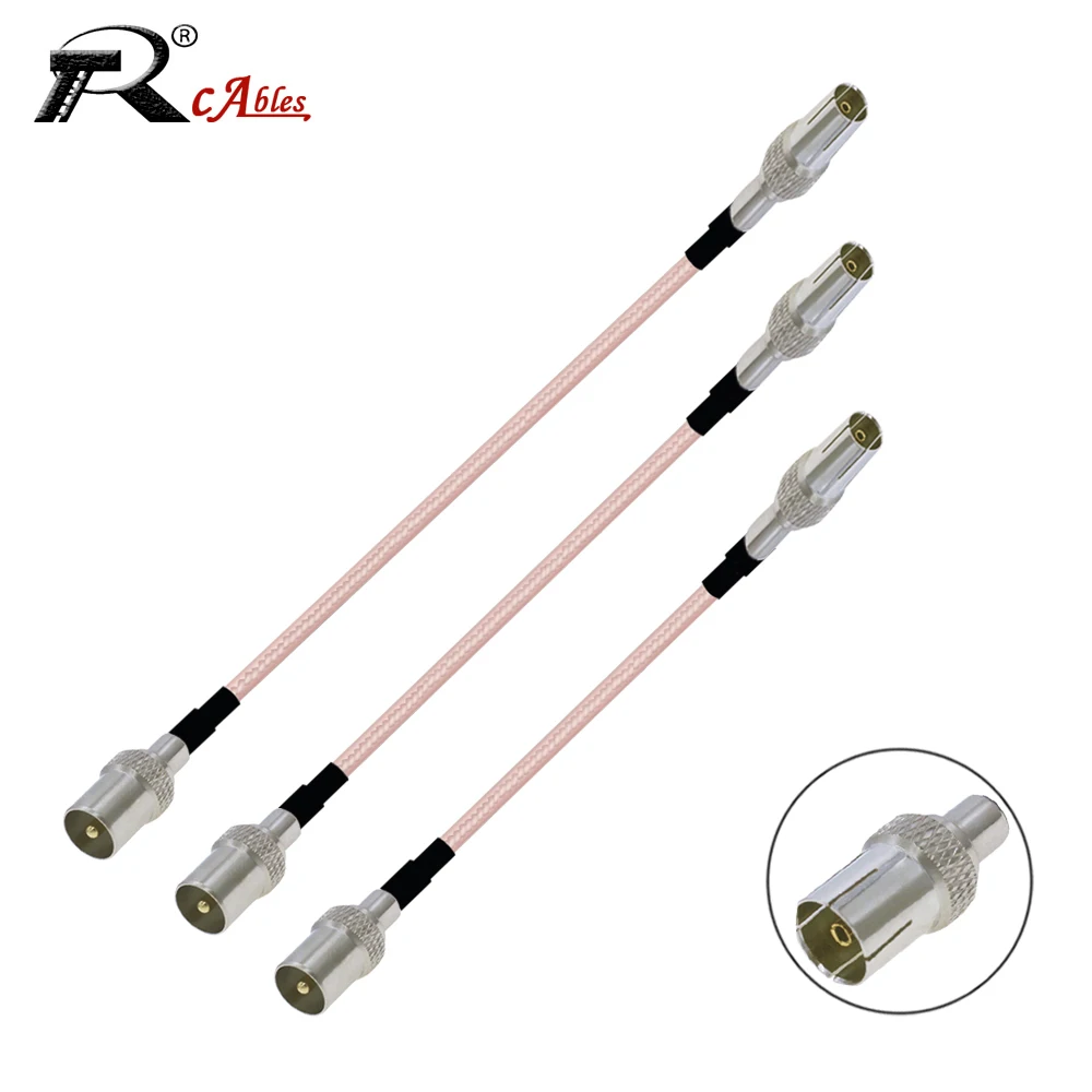75 Ohm TV Antenna Cable TV Male Plug to TV Female Jack RG179 Cable Pigtail RF Coax Jumper TV Aerial Satellite RF Coaxial Cable