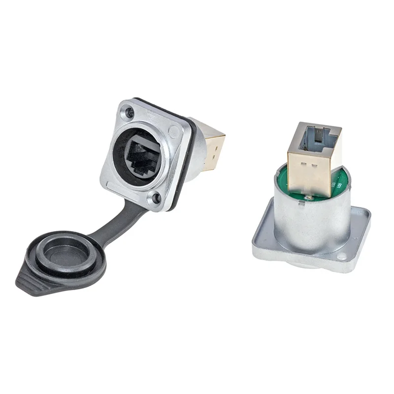 A88X Waterproof Shielded With Pushbutton RJ45 Connector No Pushbutton RJ45 Holder Portable LED Display Signal Plug Socket, Durab