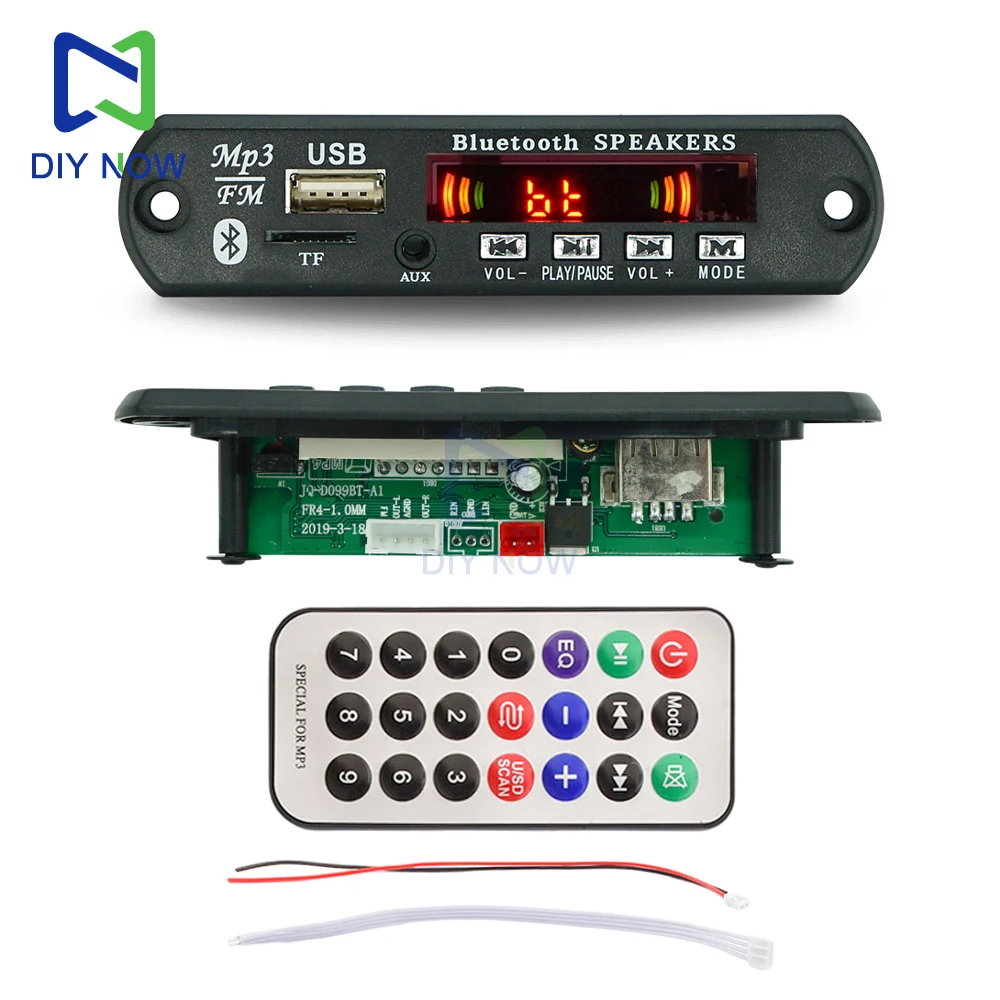 5V 12VM P3 WMA Decoder Board Audio Module Car Wireless Bluetooth USB TF Radio Module for Car Accessories with Remote Control