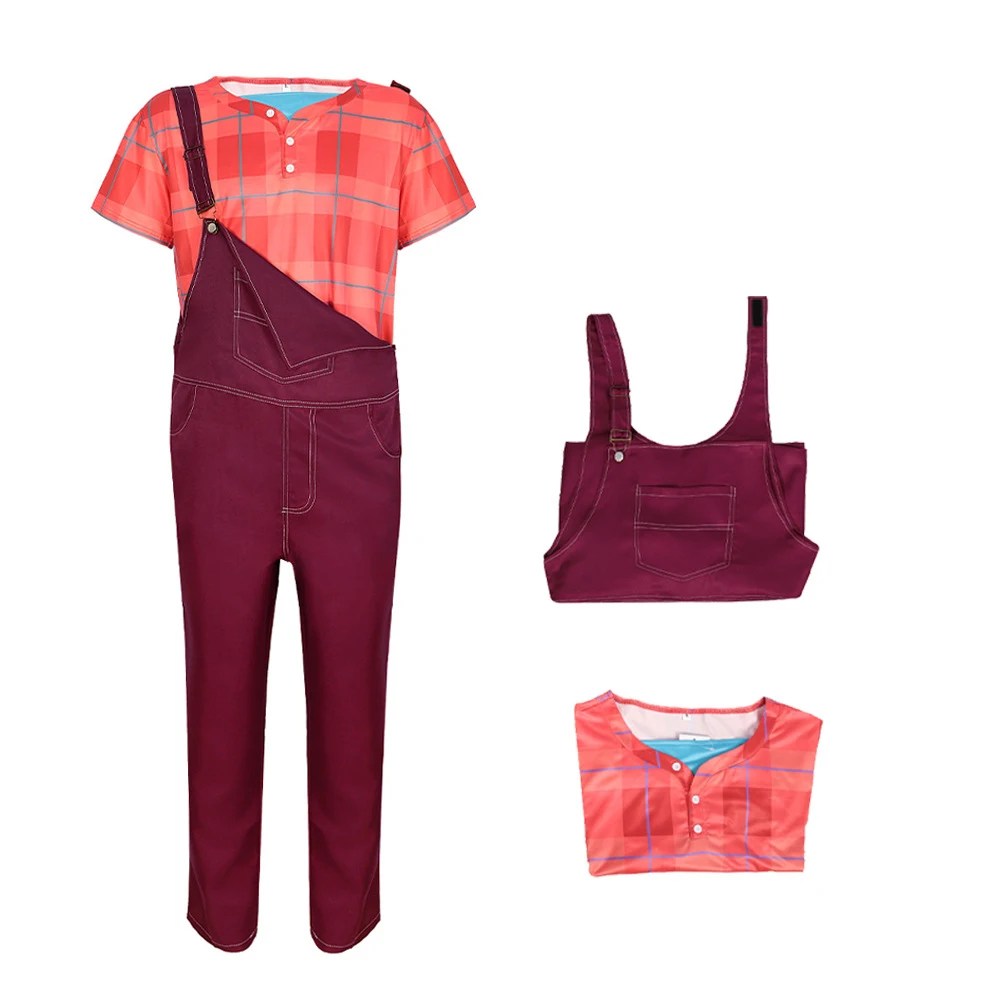 Аниме Vanellope von Cos Schweetz Косплей Костюм Wreck It Cos Ralph футболка комбинезоны наряды для женщин мужчин вечерние повседневная одежда