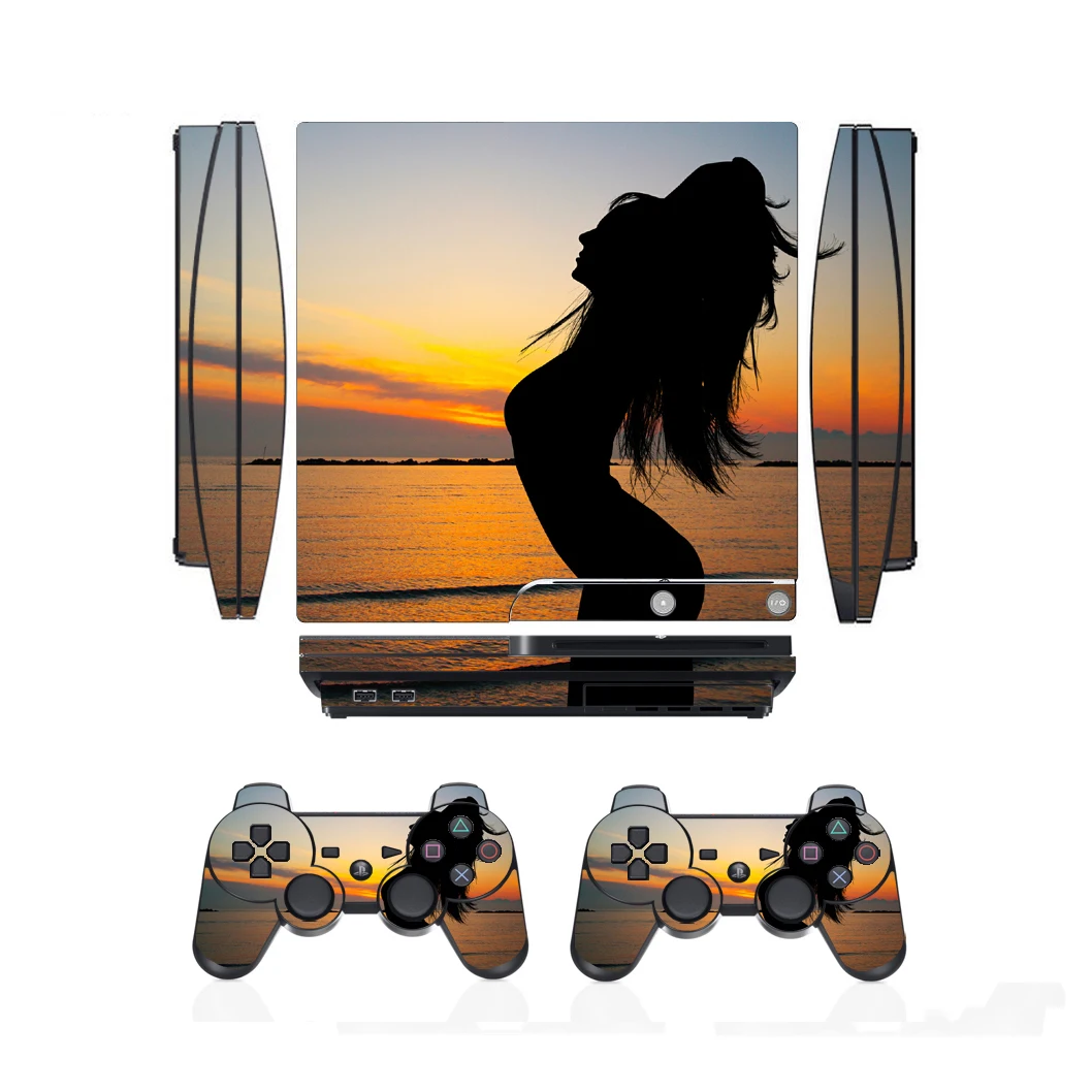 Adesivo de vinil para Sony, PS3 Slim, PlayStation 3, 2 Pele Controlador, Adesivos, 209