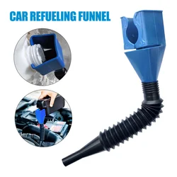 Folding Telescopic Hose Refueling Funnel ABS Car Motorcycle Refueling Gasoline Engine Oil Funnel Filter Transfer Tool