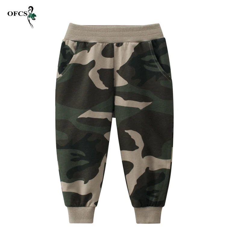 Spring Children's Ankle-Length Pants Casual Boys camouflage Long Style Trousers Loose Sport Outdoor Pants Children Clothes 2-10T