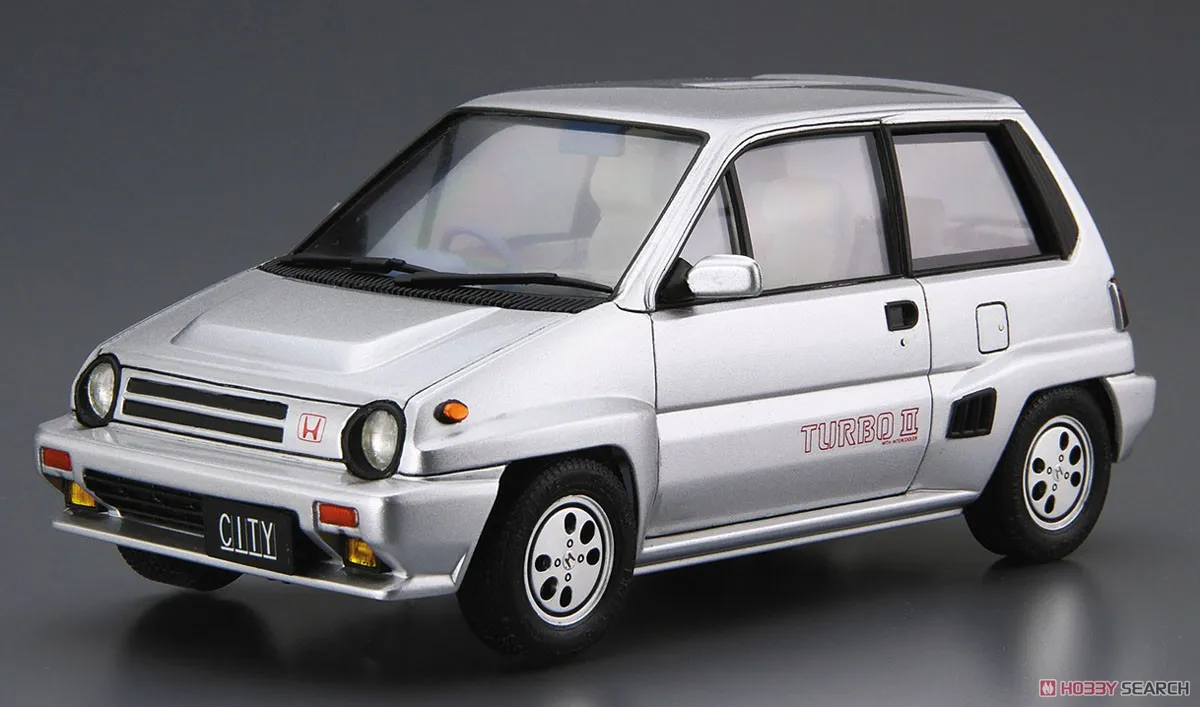 Aoshima 06388 Static Assembled Car Model Toy 1/24 Scale For Honda AA City Turbo II Car Model Kit