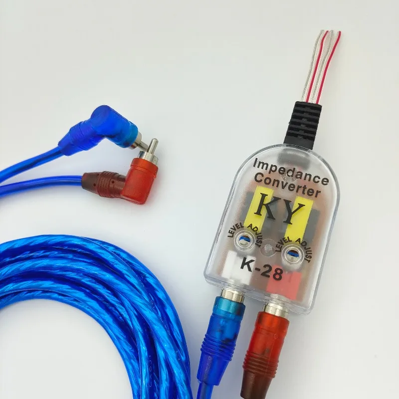 Car Audio Modification Car Subwoofer Power Amplifier High To Low Audio Cable High Frequency To Low Frequency Signal Converter