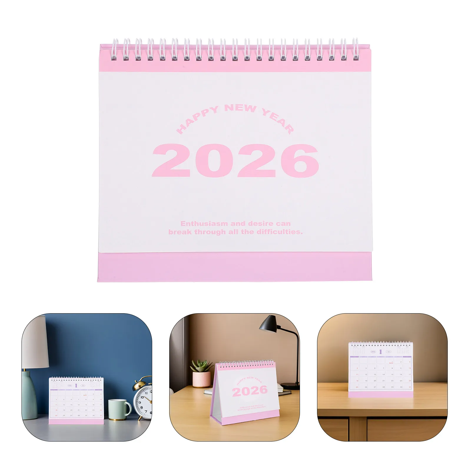 

Настольный перекидной календарь 2026: Минималистичный дизайн, компактный размер, удобная функция перелистывания для организации пространства в офисе и учебе, ежедневное планирование