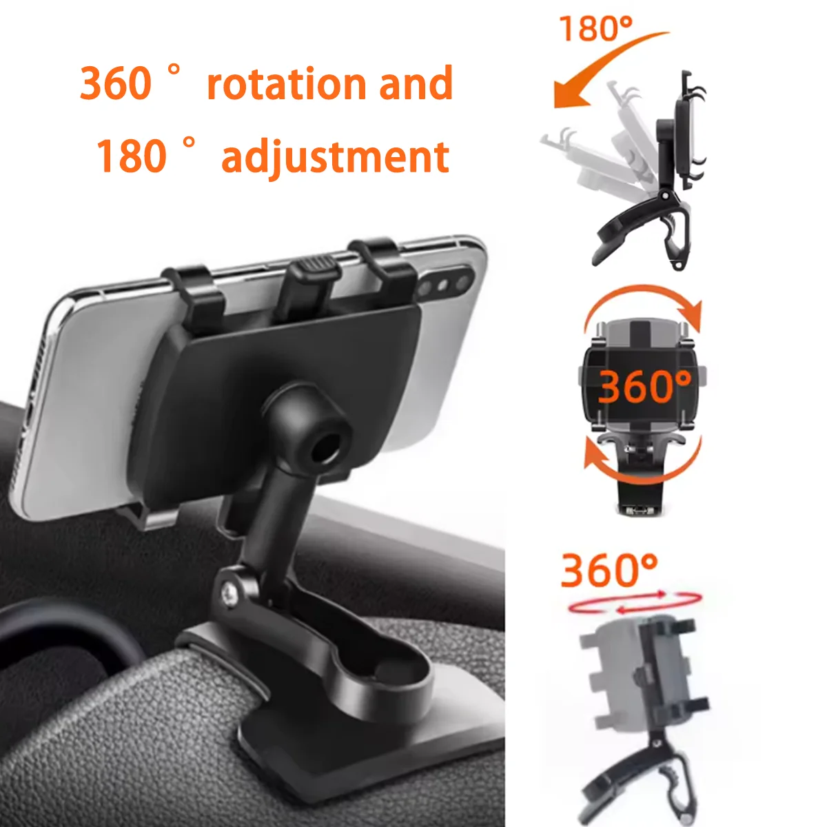 Adjustable Car Phone Holder Suitable For All Smartphones Multifunctional And Environmentally Friendly Car Dashboard Vent Holder