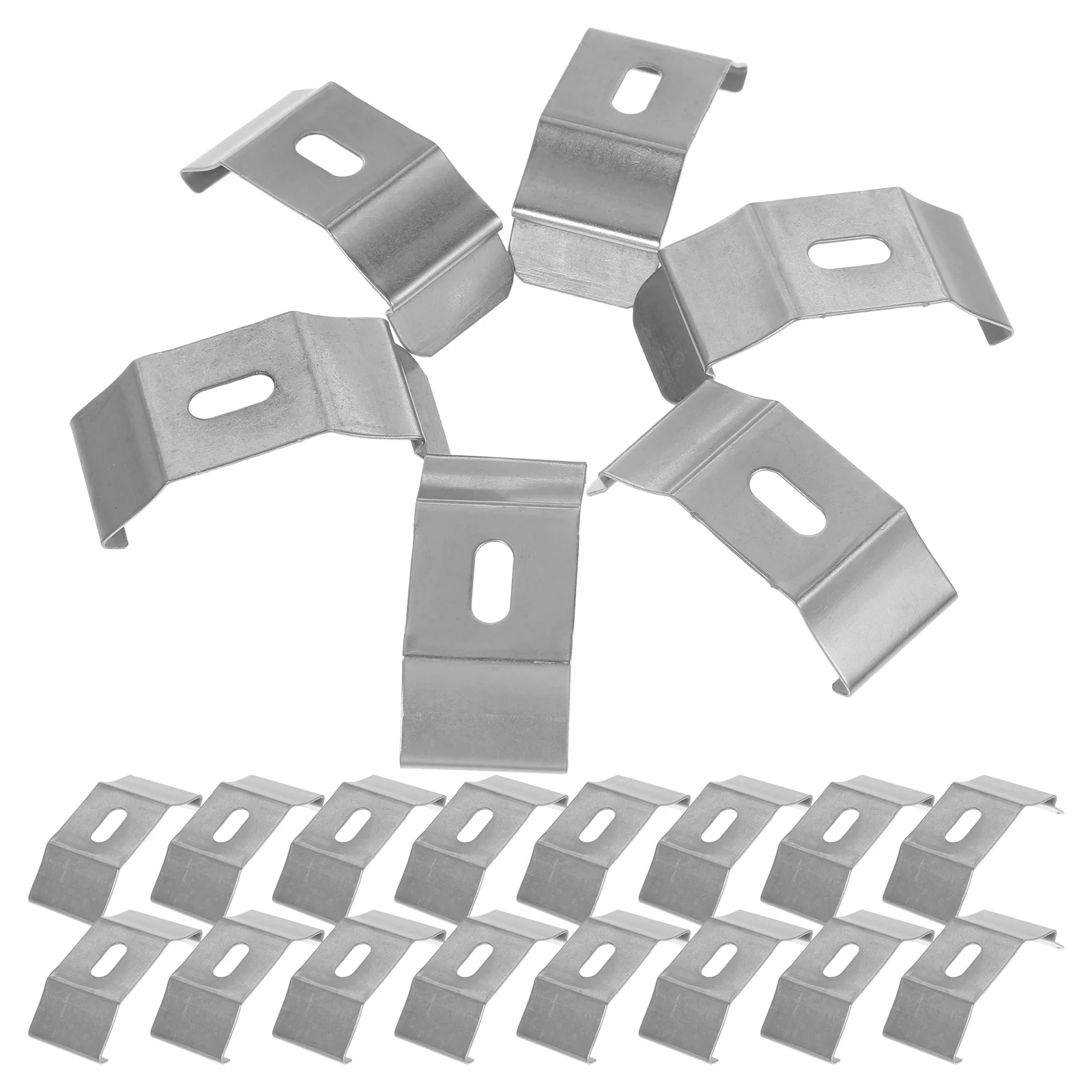 

30pcs Vertical Blind Top Brackets 30 Pack Metal Curtain Bracket Tools For Window Shutters Fixation Support Brackets