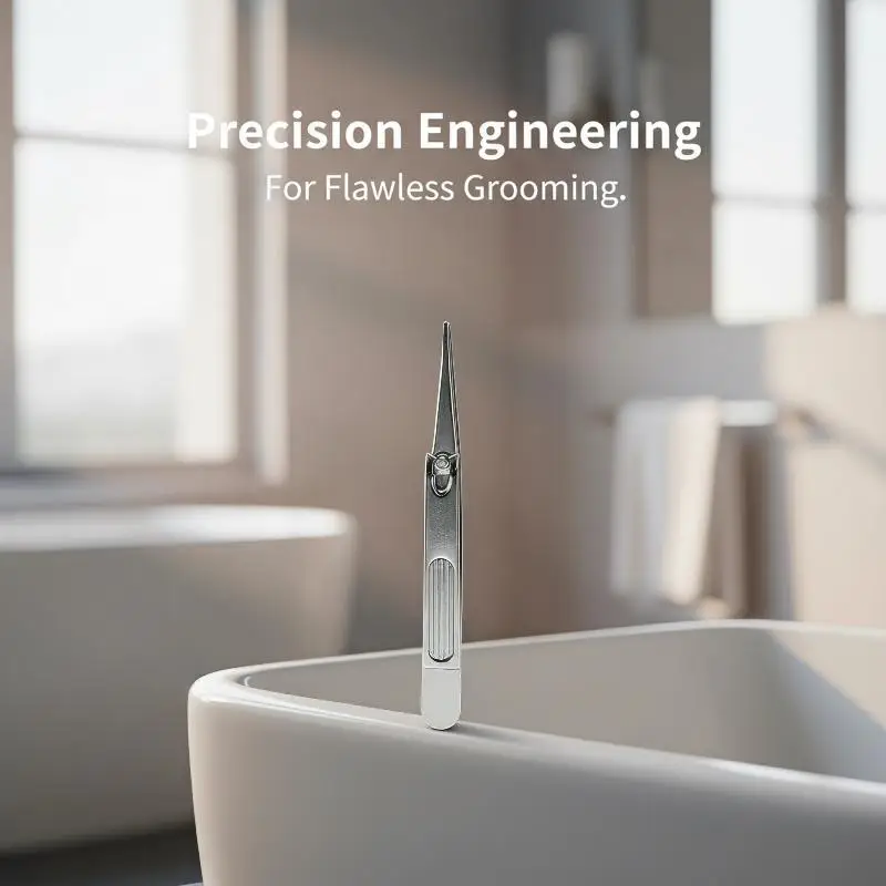 Jewelry Making Tools 1 2Pcs Stainless Steel Labor‑saving Lever Tweezers Pointed Flat Tip Eyebrow Beard Plucking Jewellery Tiny