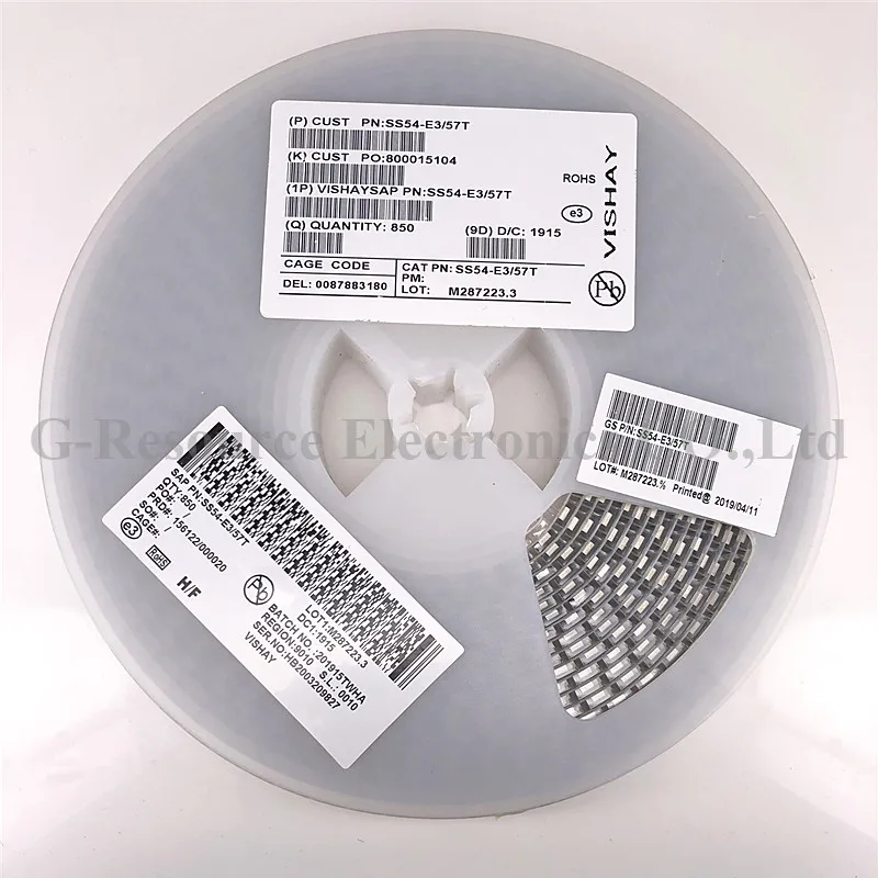 (50)PCS / lot SS54 SMC (DO-214A) BSchottky diode 5A 40V