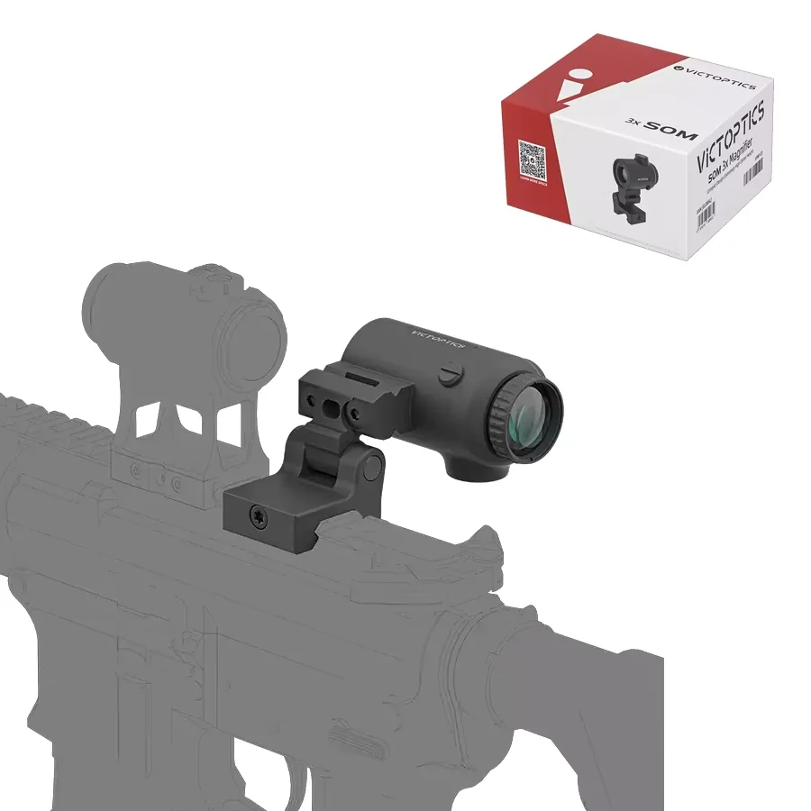 Victoptics SOM 3x Magnifier For Red Dot Sight With Extra Spacer Bar, Compatible with RDSL 38, 41 & 42,Compact Design