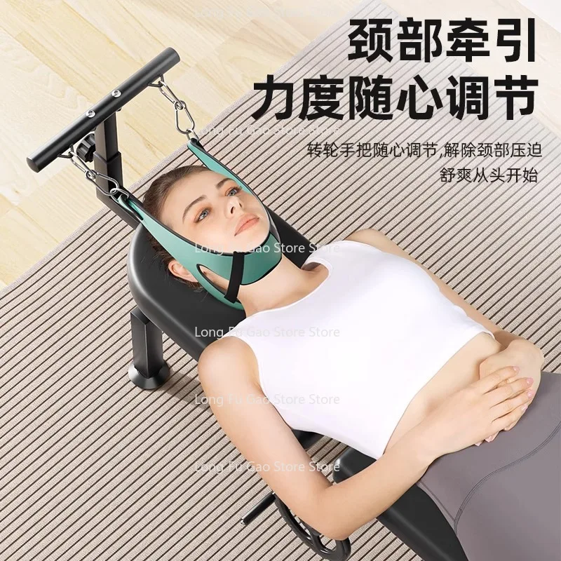Lumbar Spine Stretcher Spinal Correction Height Increasing Traction Bed Manual Inverted Machine Soothing Bed