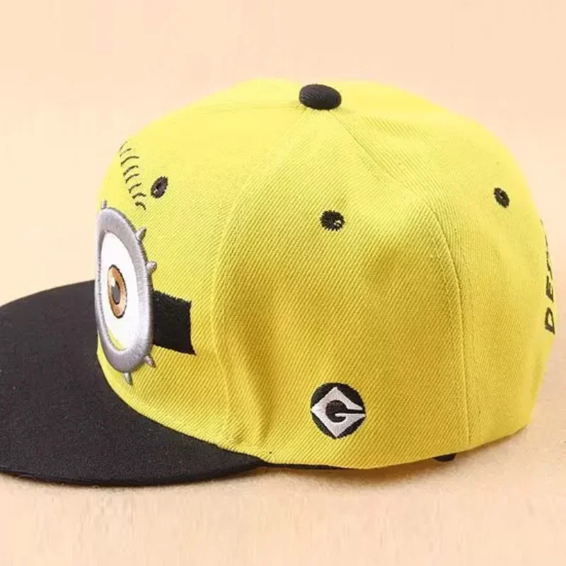 Gorra de Béisbol Minioned, Divertida, de Viaje, Estilo Hip Hop, Visera para el Sol, Gorras Kawaii, Gorro Bordado con Dibujos Animados, Regalo para Niños