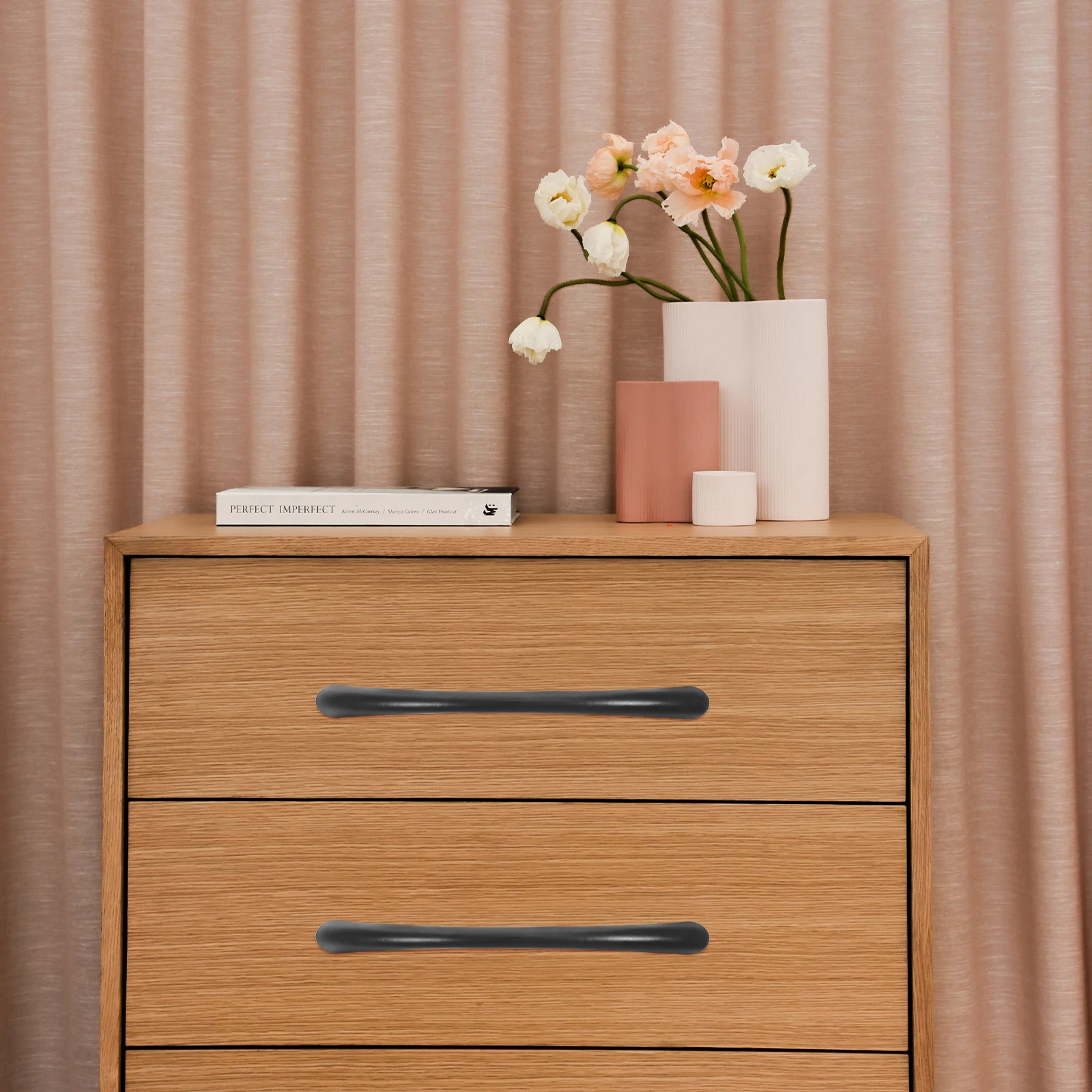 

10 Pcs Simple Handle Interior Decor Wardrobe Door Closet Cabinet Drawer Pulls Zinc Alloy Black