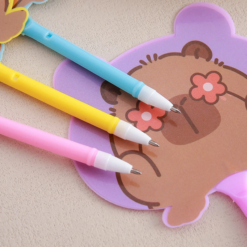 Creatieve Balpen Capybara Cartoon Plastic Handventilator Pennen Leuke Student Kinderen School Briefpapier Bruiloft Cadeau