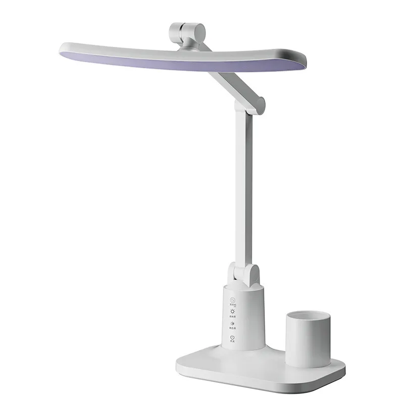 LED Folding Desk Lamp Student Learning Eye Protection Special Reading Dormitory Charging Bedside Lamp Bedroom Timing Night Light