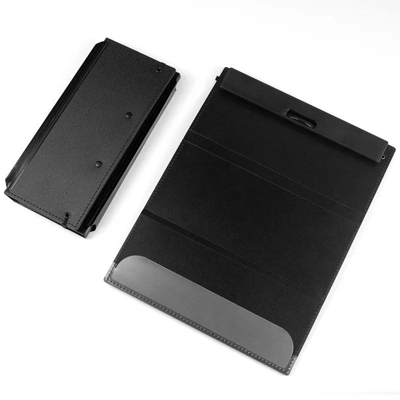 A4 Folding Folder for Writing Board, Student Papelaria Suprimentos, File Organizer, Clip
