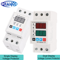 Din Rail 35MM Adjustable Over Voltage Under Voltage Protective Device Protector Relay Over Voltage Current Protector 40/63A 220V