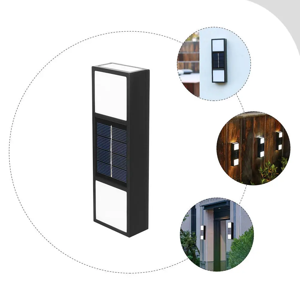 

Outdoor Wall Lights outside Solar for Backyard ABS Lamp Garden Farmhouse Powered
