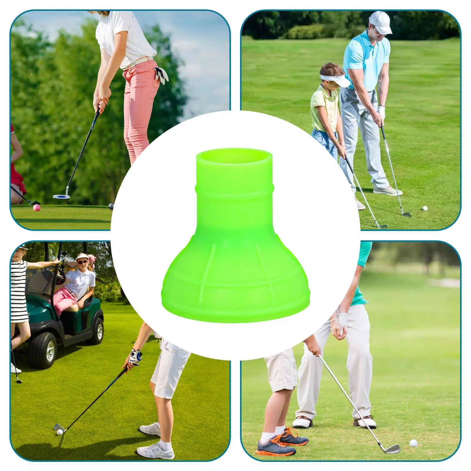 Ball Retriever Silicone No-Bending Pickup Cup Flexible Practice Tool Ball Grabber Tool Golf For Course Range Practice On-Course view 4