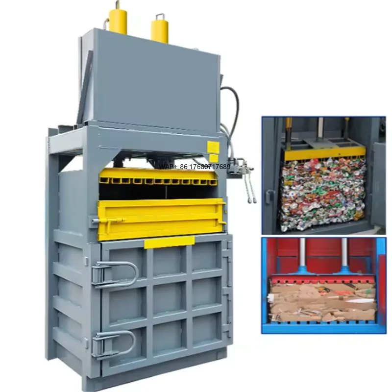 Y82-160  Vertical Scrap Metal Paper Aluminum Beer Can Hydraulic Baler Waste Carton Bale Press Packing Machine