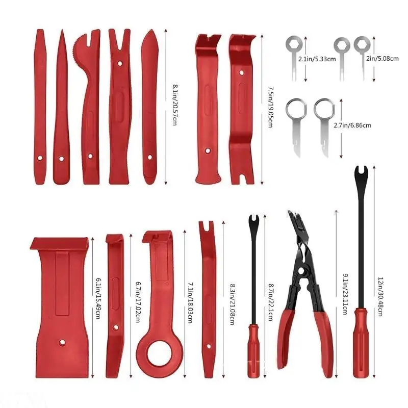 G7NA Trim Removal Tool mit Lagerung Tasche Auto Clip Zangen Verschluss Entferner Panel Removal Tool Auto Hebeln werkzeug – Detail 5