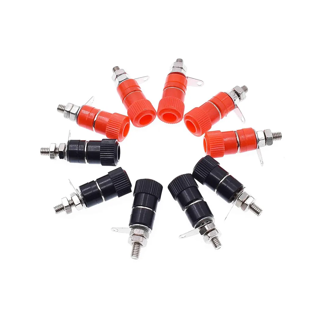 JS-910B JS-919 Terminal Wire Connectors JS-910B Jack Socket Female Binding Banana Plugs Terminal Connector Binding Post 4mm